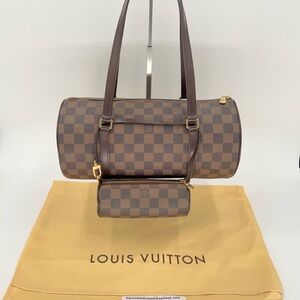 LV Papillon Damier Ebene w/Baby, Dust Bags, and Entrupy COA Great Condition!